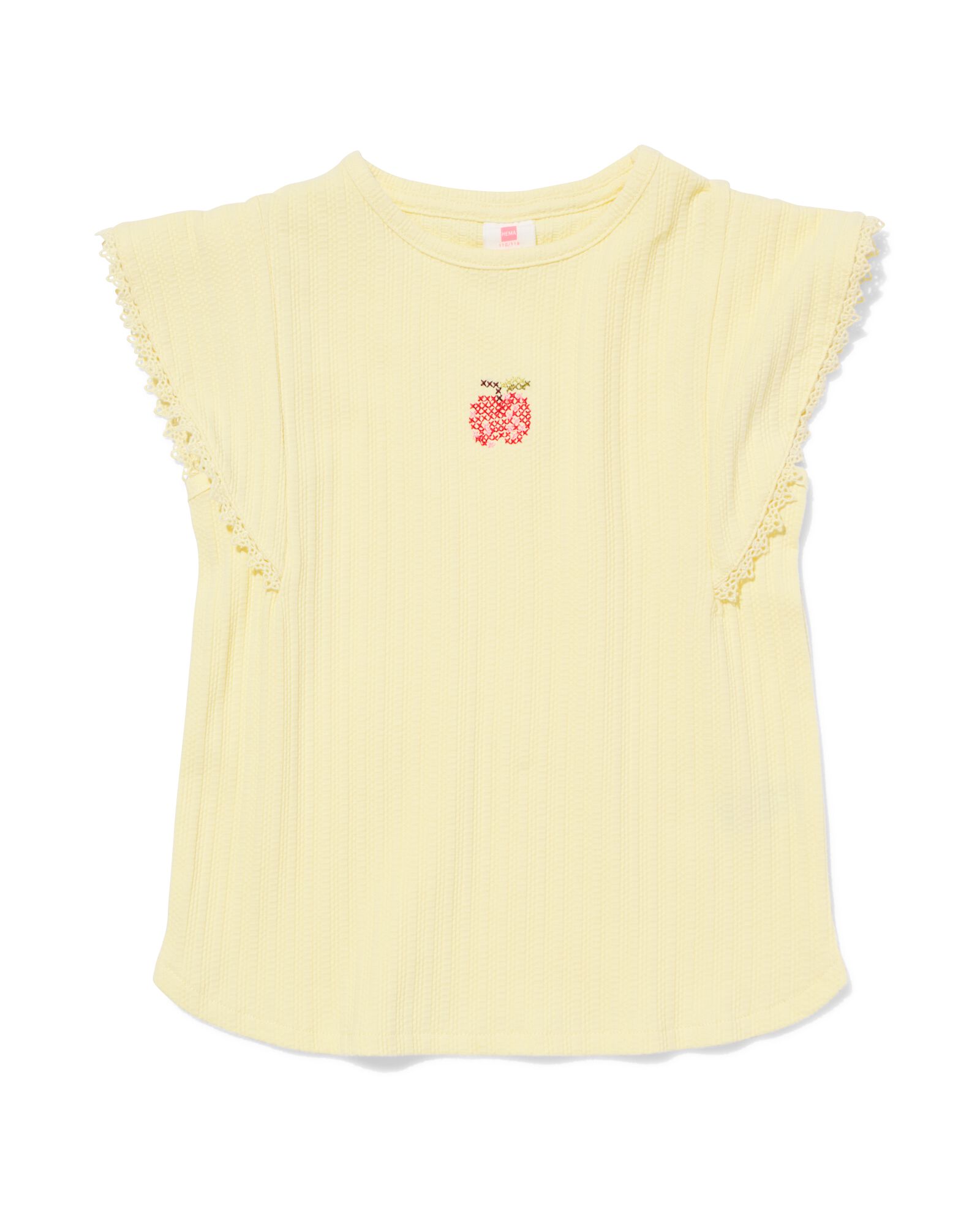 t-shirt enfant jaune p&acirc;le - 30829006LIGHTYELLOW - HEMA