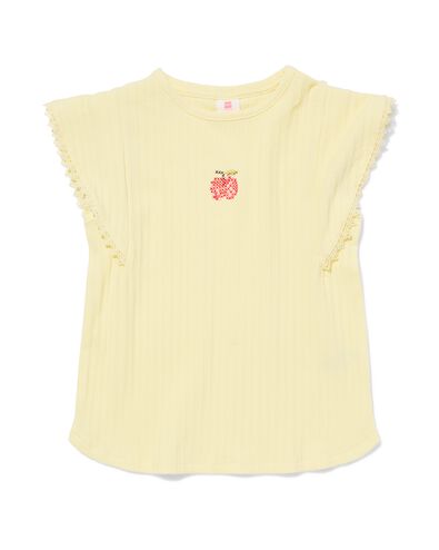 t-shirt enfant jaune p&acirc;le - 30829006LIGHTYELLOW - HEMA