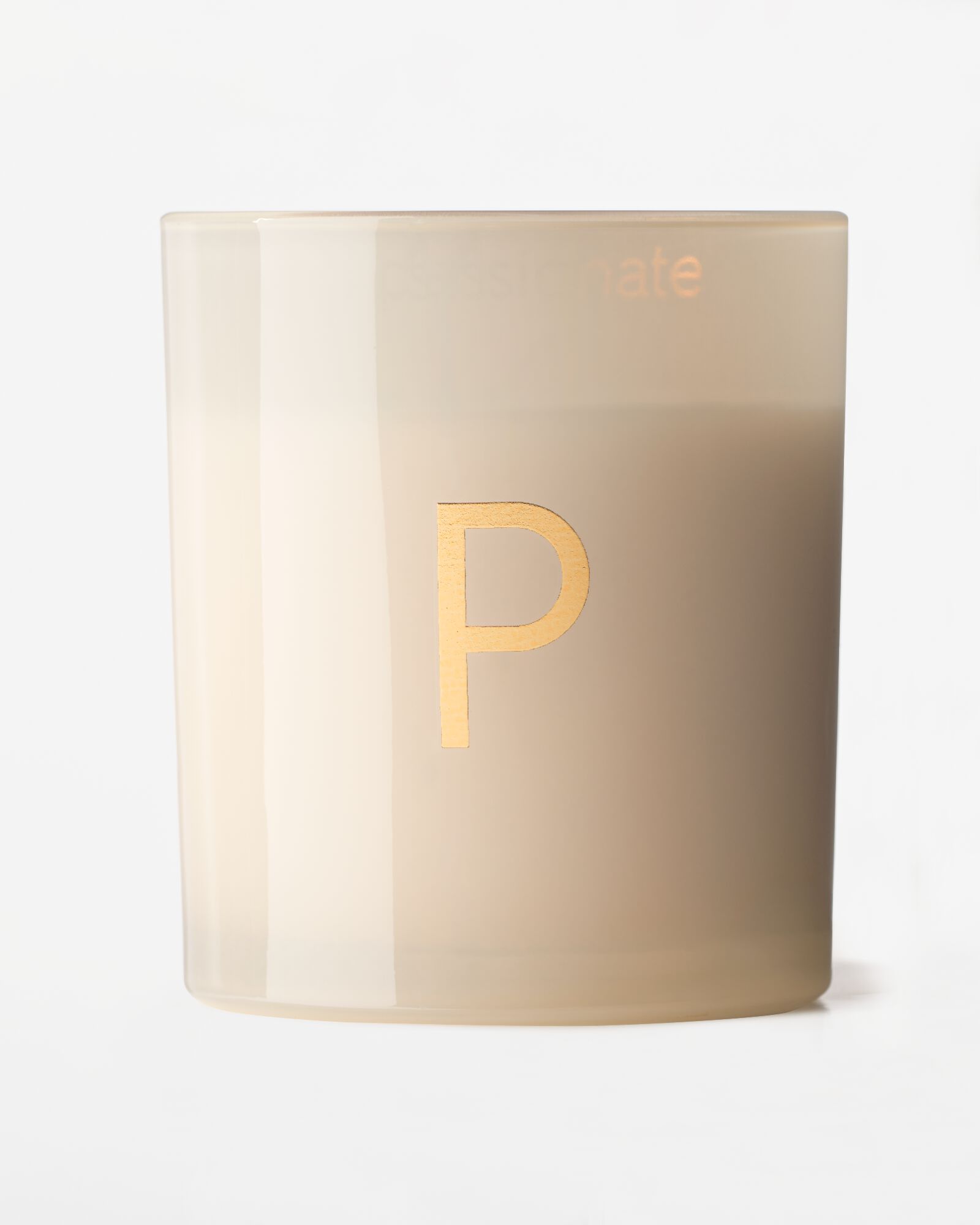 bougie en verre &Oslash;8x9cm lettre P P bougie en verre - 61102675 - HEMA