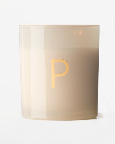 bougie en verre &Oslash;8x9cm lettre P P bougie en verre - 61102675 - HEMA
