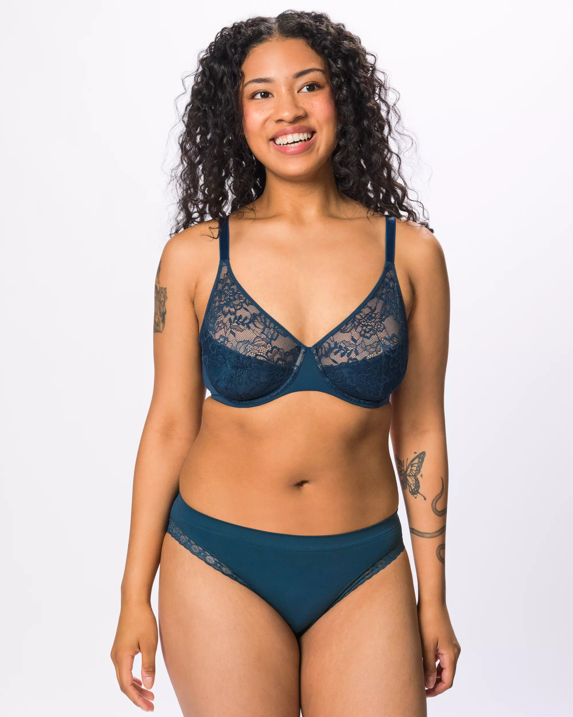 slip femme sans coutures microfibre et dentelle