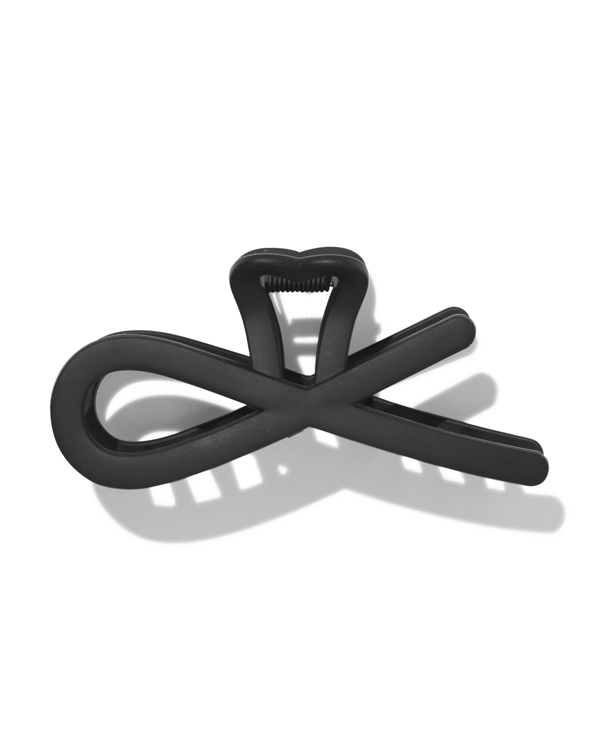 pince à cheveux 11cm nœud noir mat