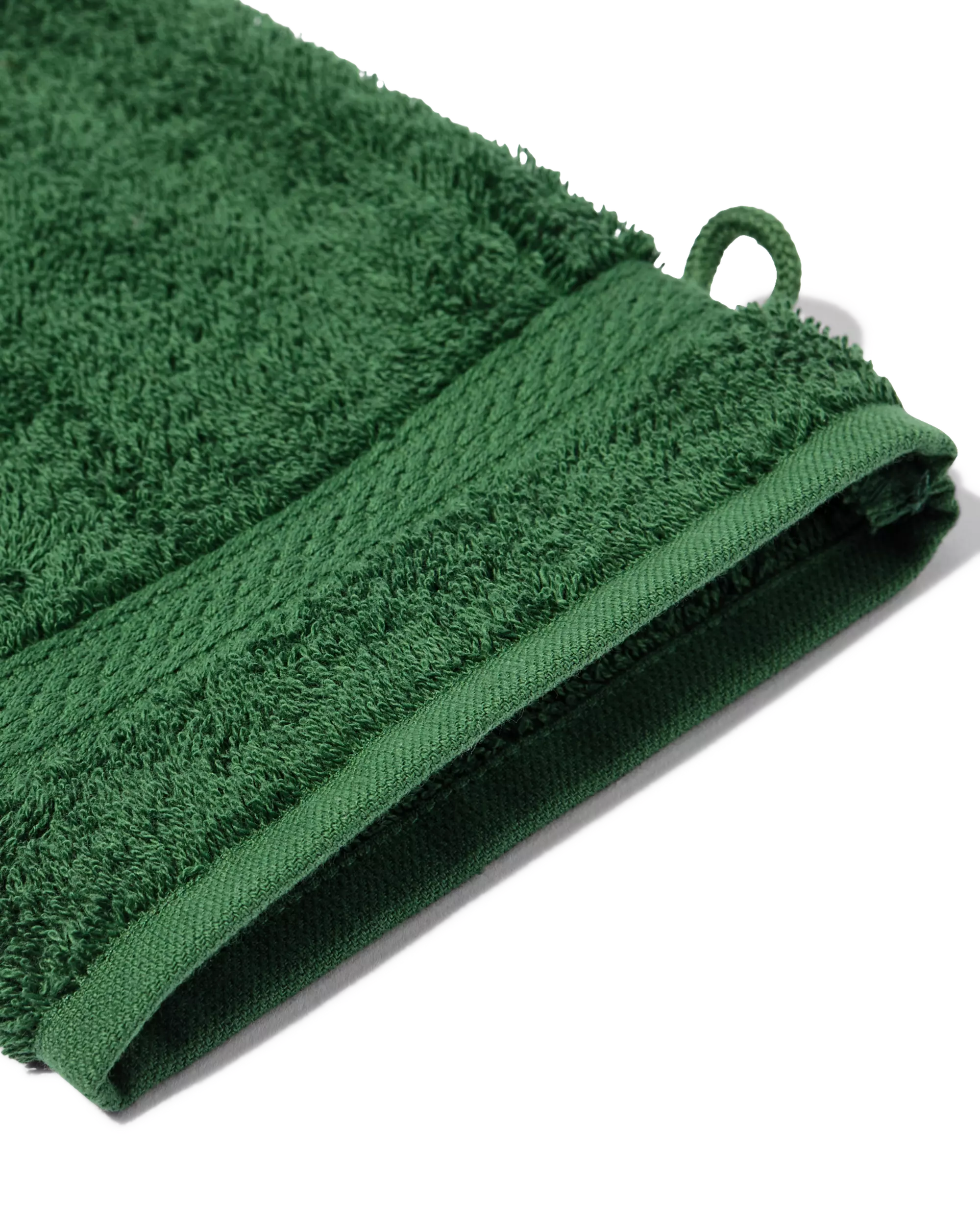 washandje 16x21cm zware kwaliteit bosgroen