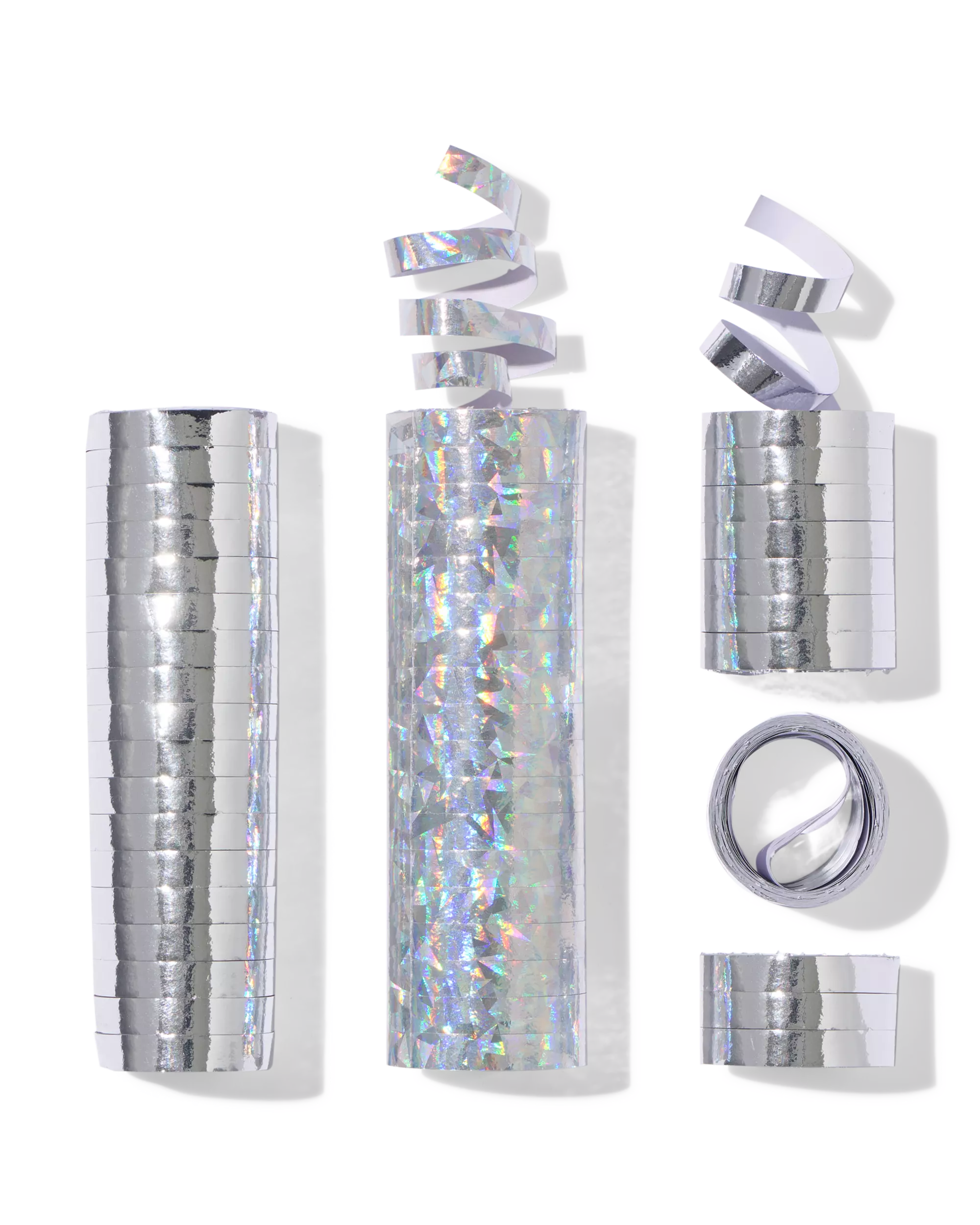serpentine 4cm zilver - 3 stuks