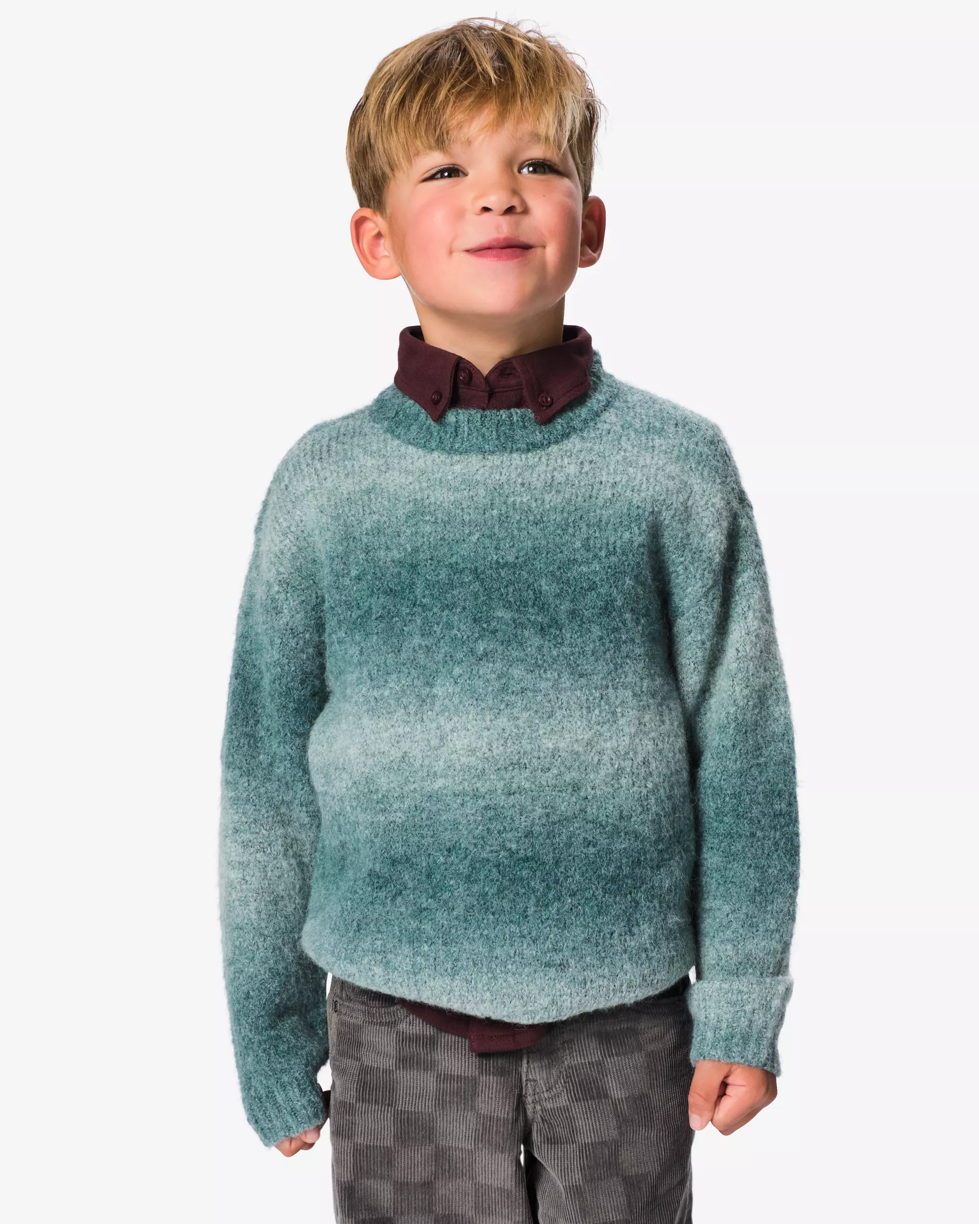 Kinderpullover mit Farbverlauf
