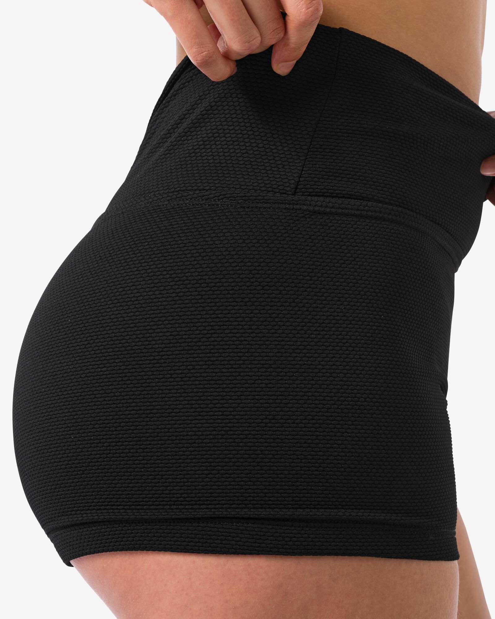 short de bikini femme avec ourlet rabattable noir noir - 22351580BLACK - HEMA