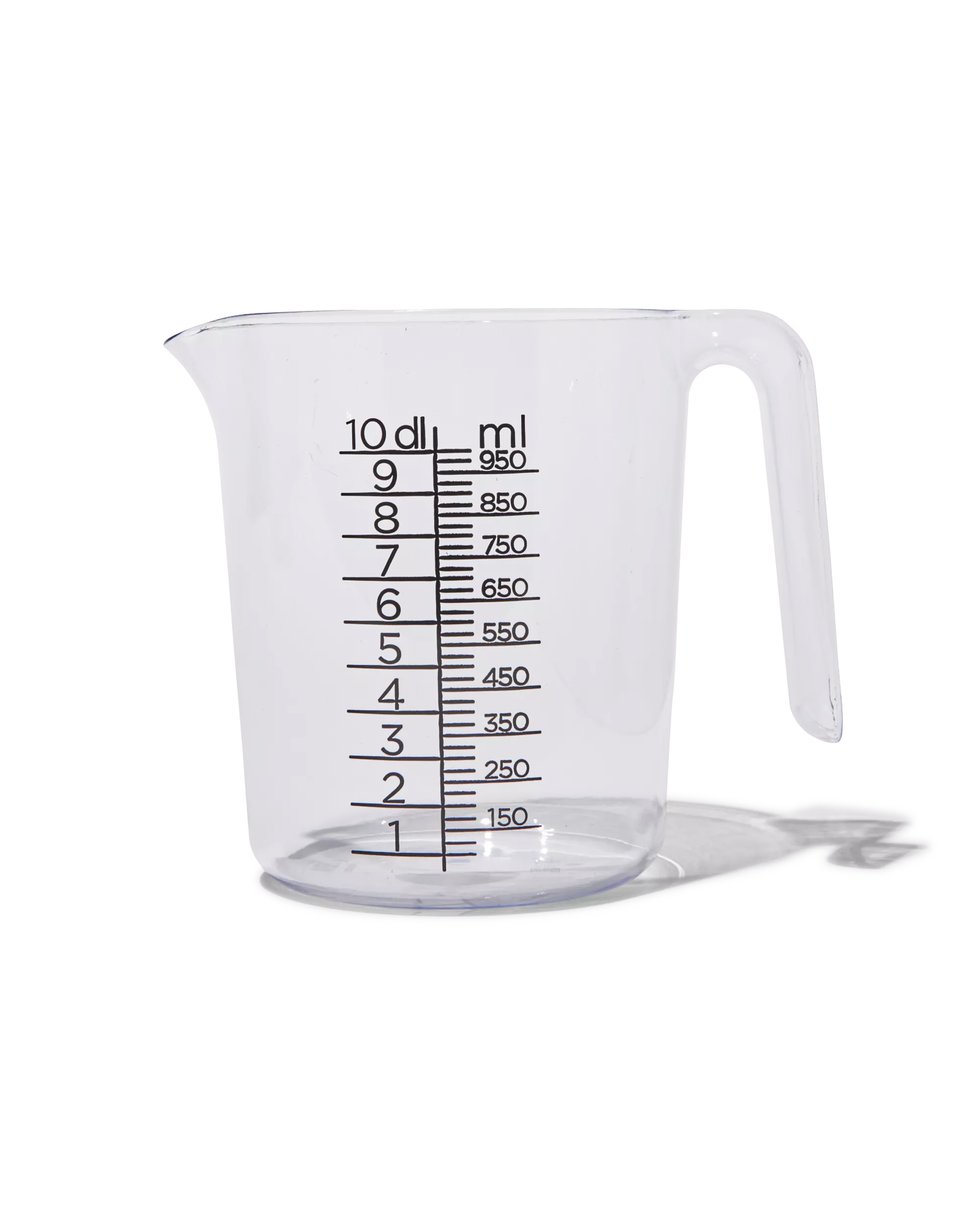 gobelet gradué 1L plastique transparent