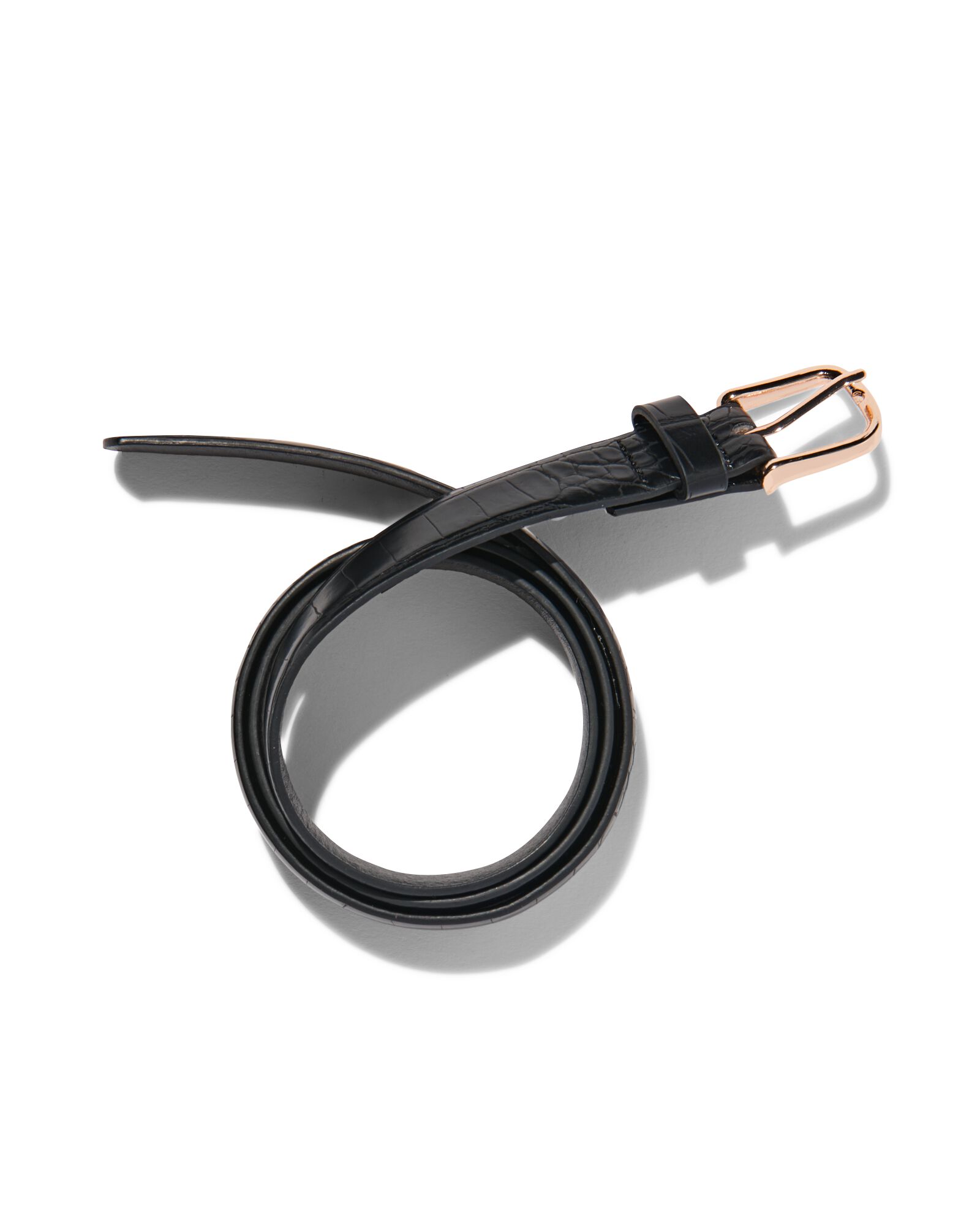 ceinture femme &agrave; imprim&eacute; animal 2,3cm noir noir - 16360150BLACK - HEMA