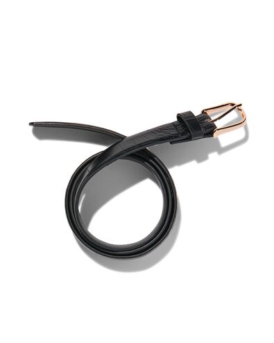 ceinture femme &agrave; imprim&eacute; animal 2,3cm noir noir - 16360150BLACK - HEMA