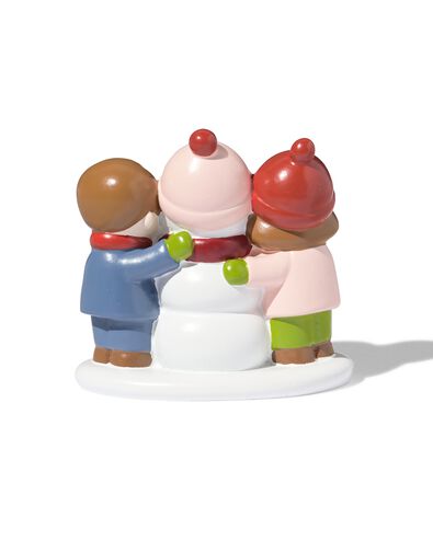 enfants avec bonhomme de neige devant le village de No&euml;l - 41501980 - HEMA
