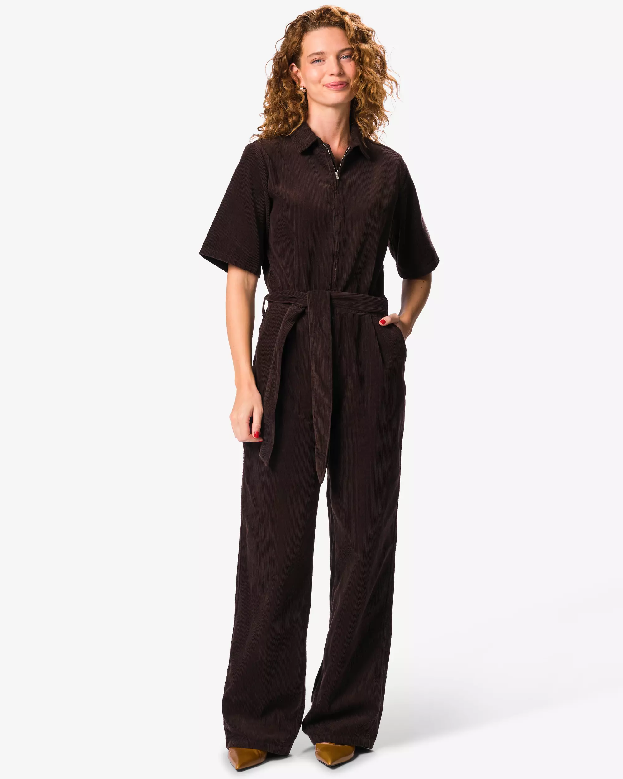 Damen-Jumpsuit, mit Rippenstruktur