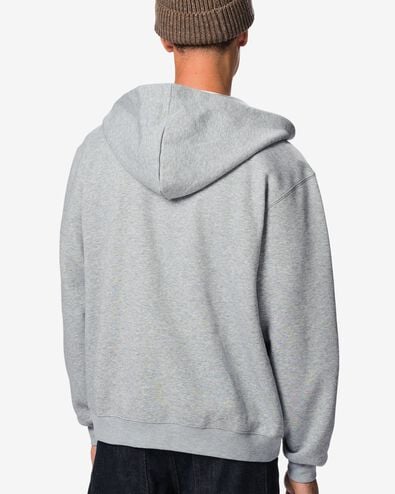 herenvest sweatstof lichtgrijs lichtgrijs - 2101020LIGHTGREY - HEMA