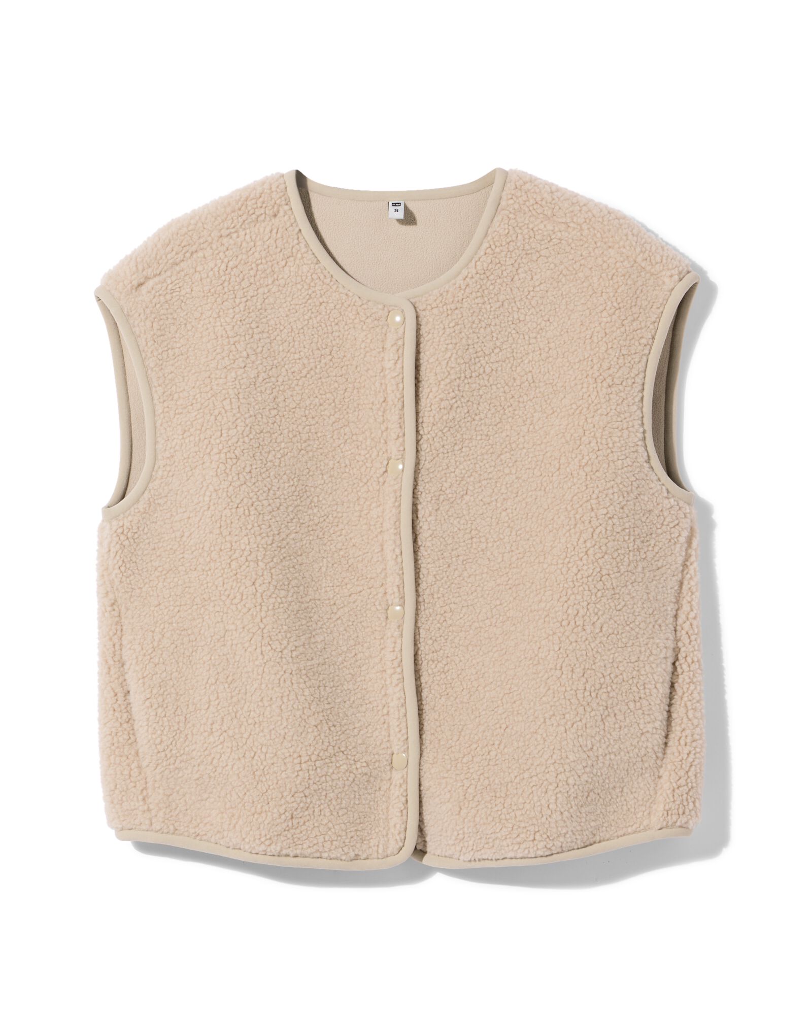 cardigan femme Odi peluche beige beige - 36215270BEIGE - HEMA
