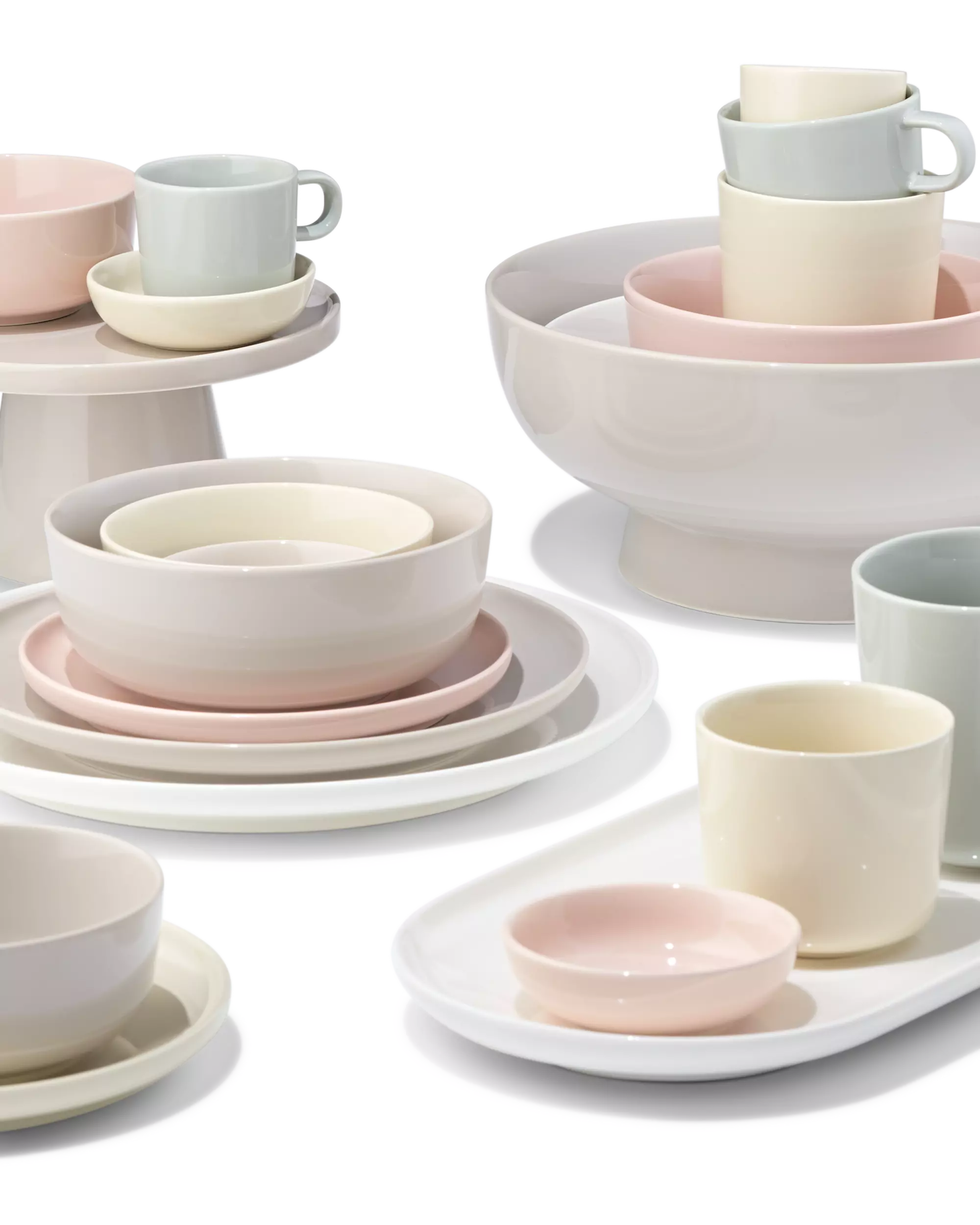 schaaltje Ø8cm Knap new bone china geel