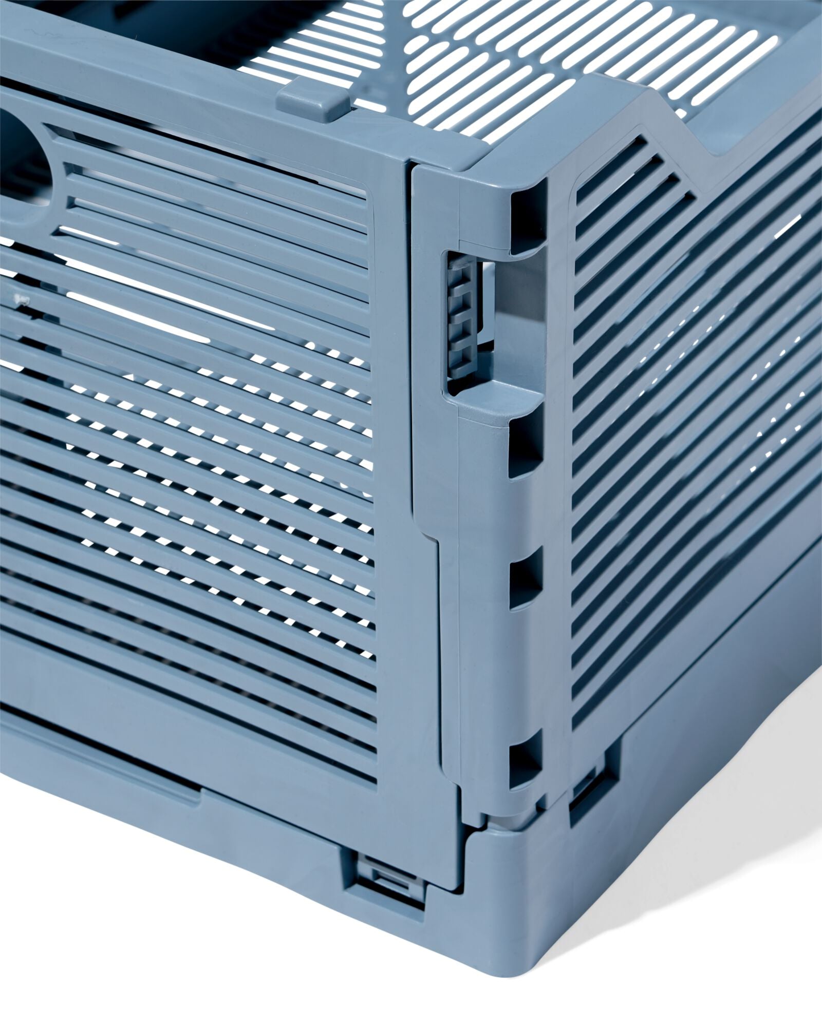 caisse pliante lettres recycl&eacute;e M bleu pierre bleu fonc&eacute; M  30 x 40 x 17 - 39811088 - HEMA