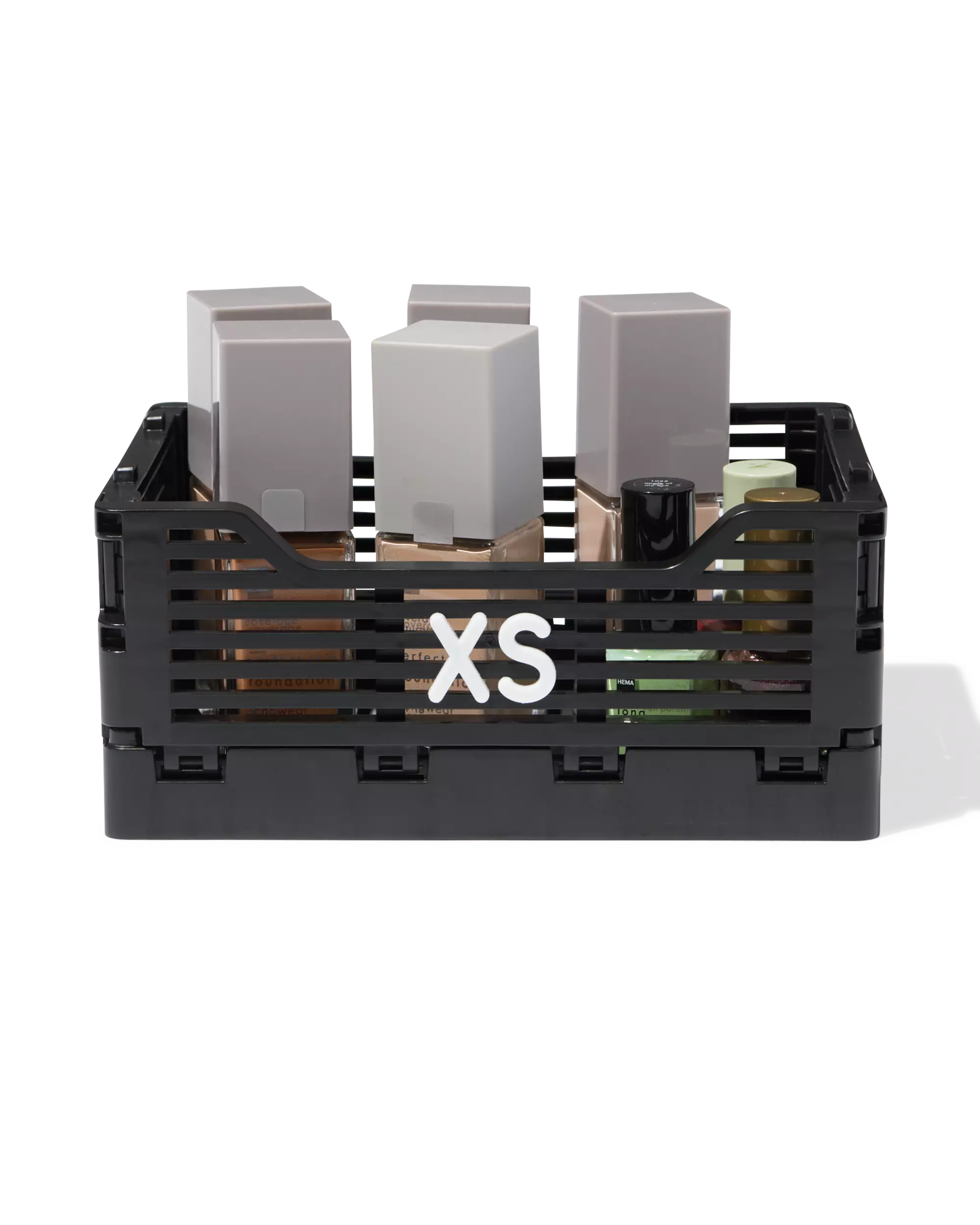 caisse pliable à lettres recyclée XS noire