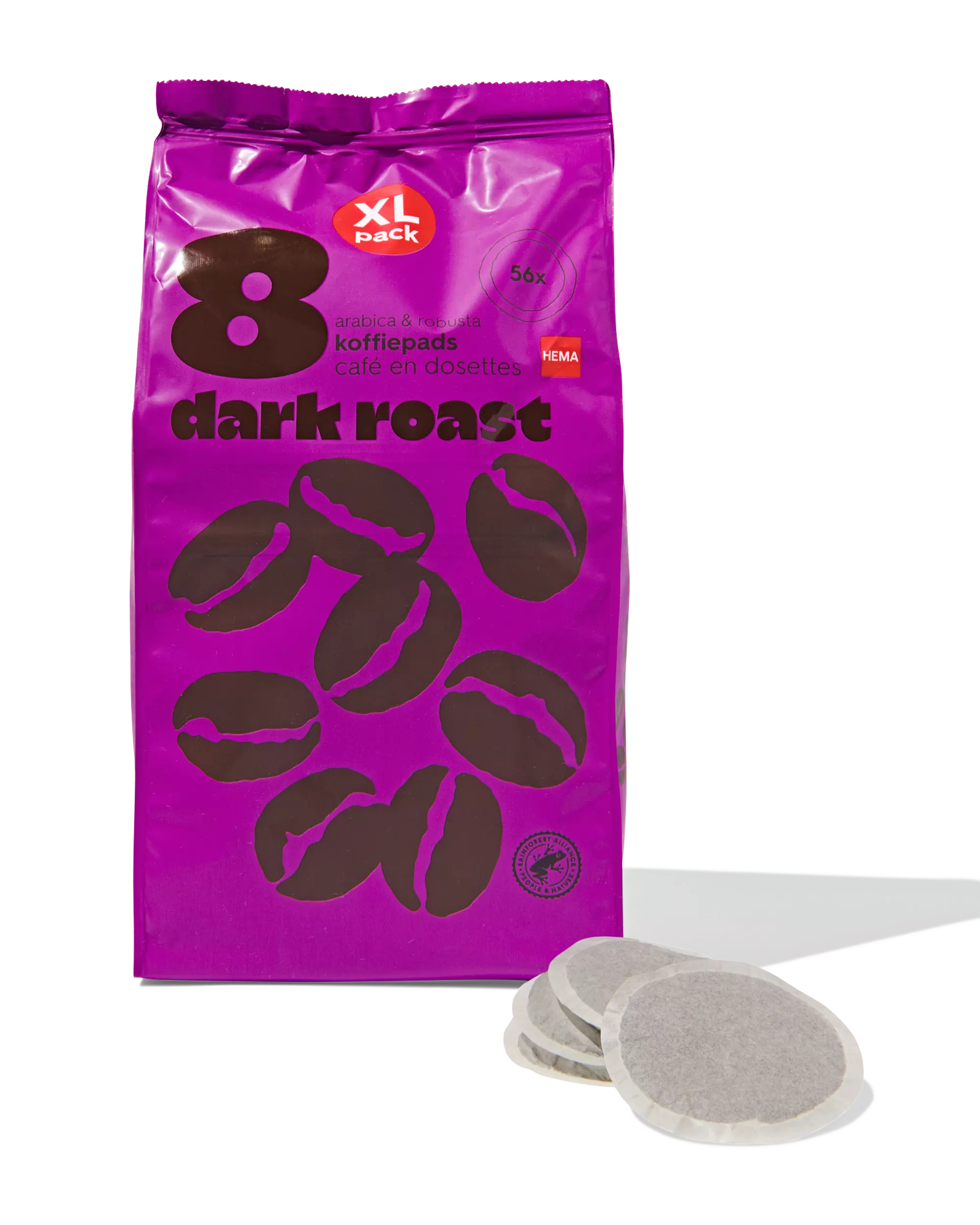 Kaffeepads dark roast – 56 Stück