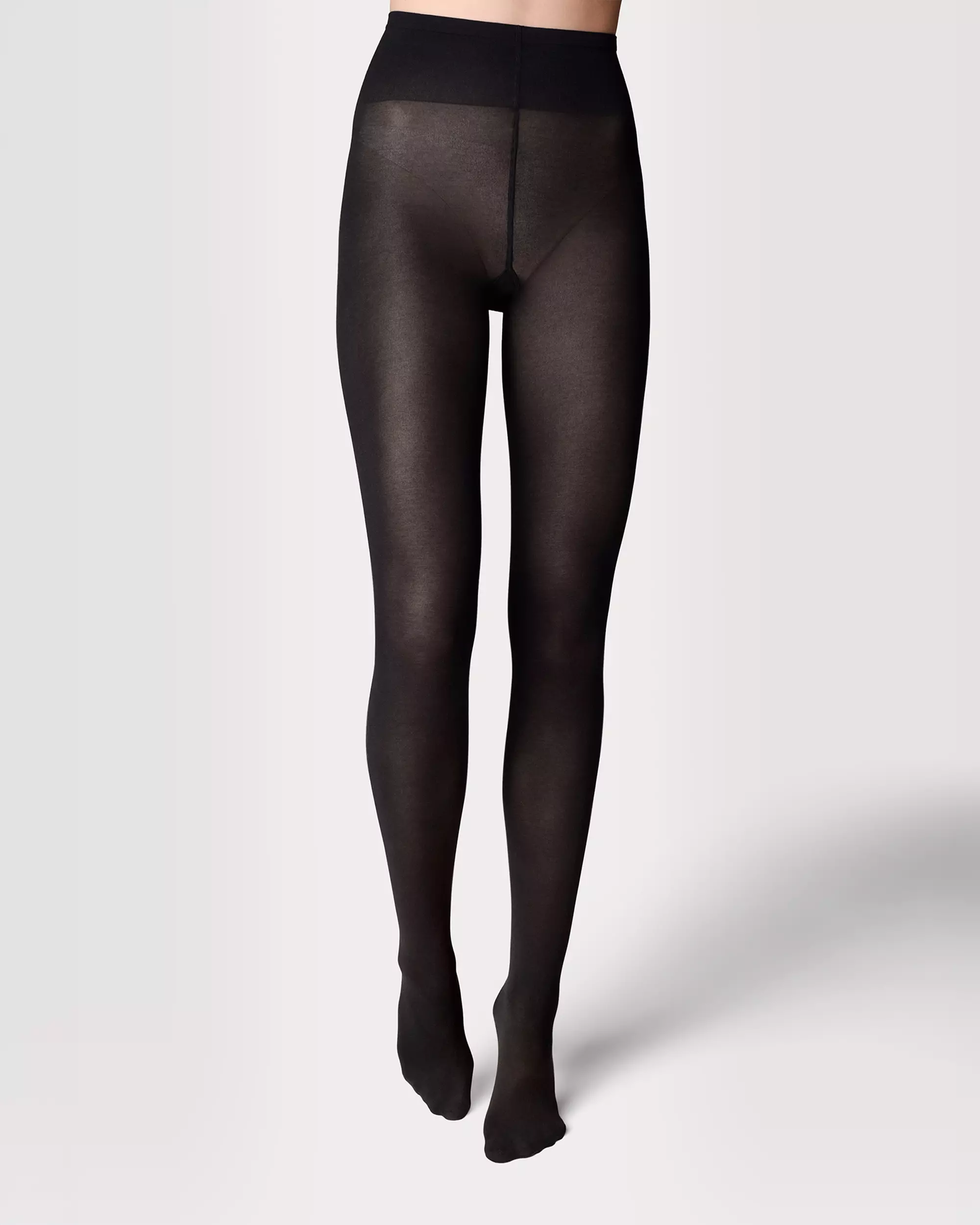 Damen-Strickstrumpfhose, Baumwolle, 100 Denier