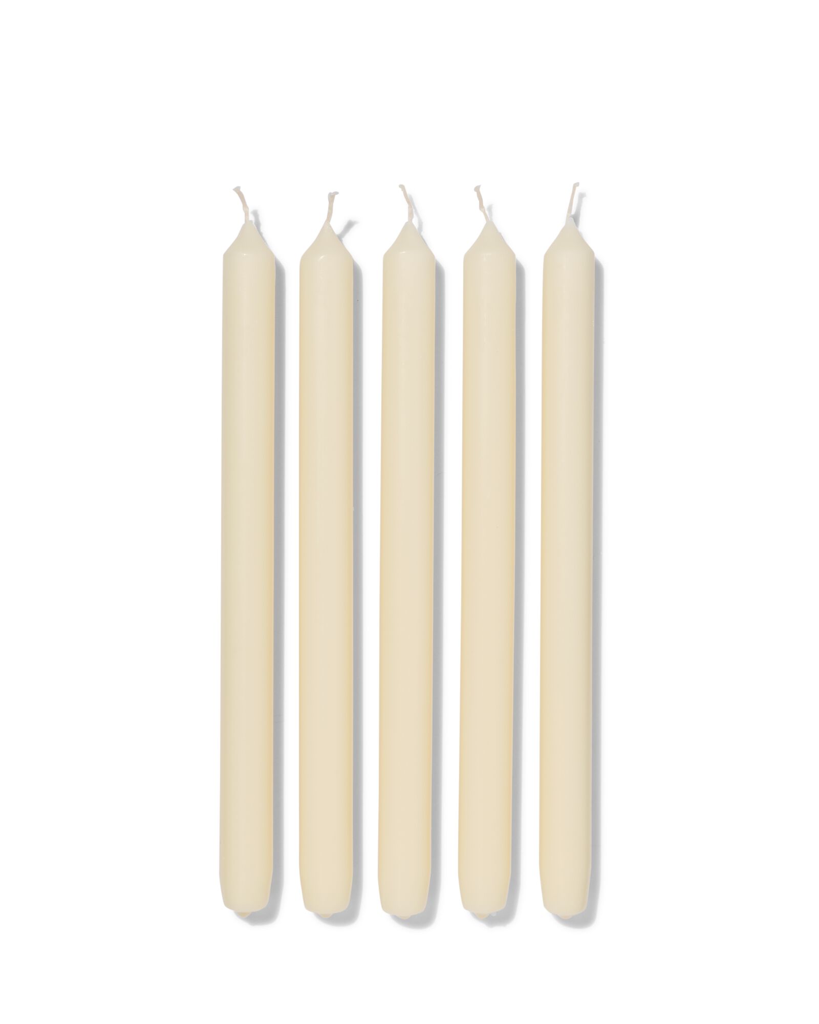 lange huishoudkaarsen &Oslash;2.2x29 ivoor - 12 stuks ivoor 2,2 x 29 - 13503051 - HEMA