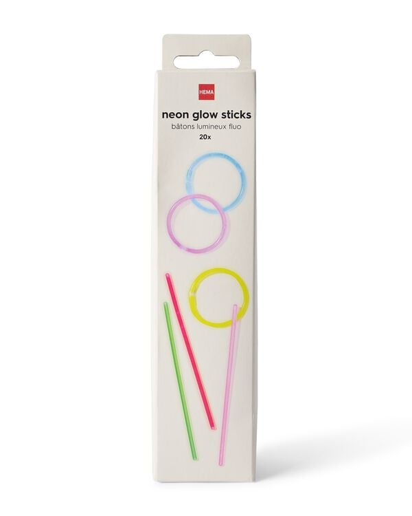 neon glow sticks - 20 stuks - 14280394 - HEMA