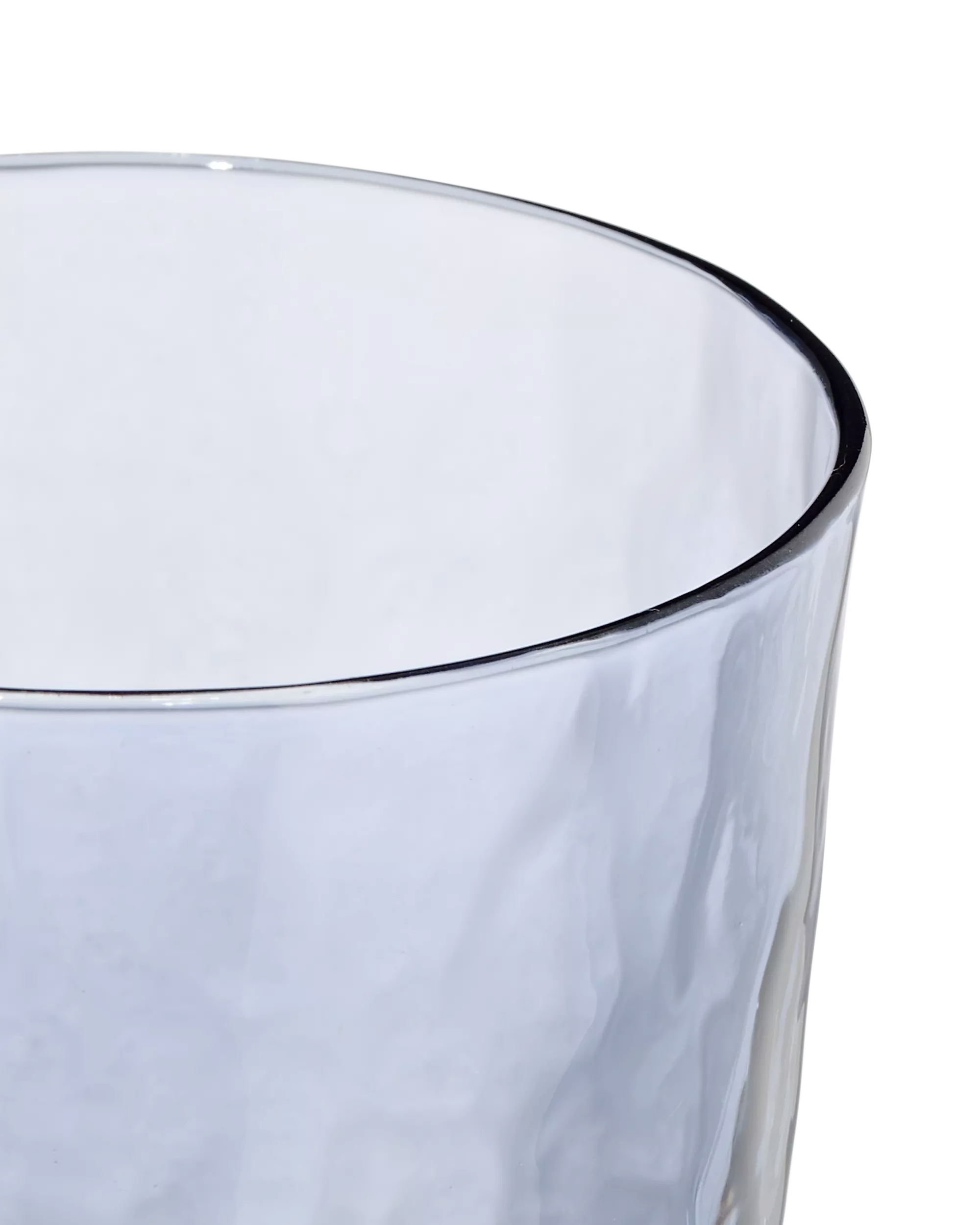 waterglas 200ml glas gehamerd blauw