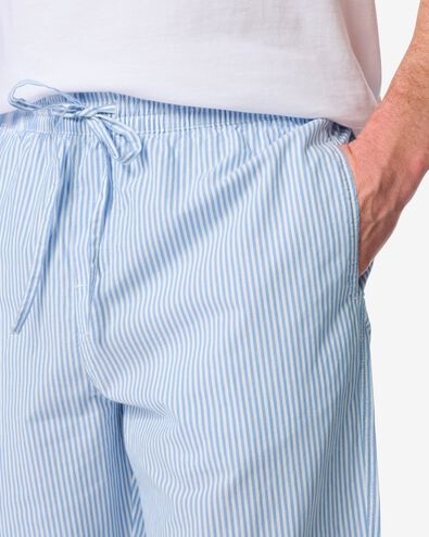 Pantalon de pyjama hommes Pepijn coupe droite popeline rayures blanc cass&eacute; - 23686100OFFWHITE - HEMA