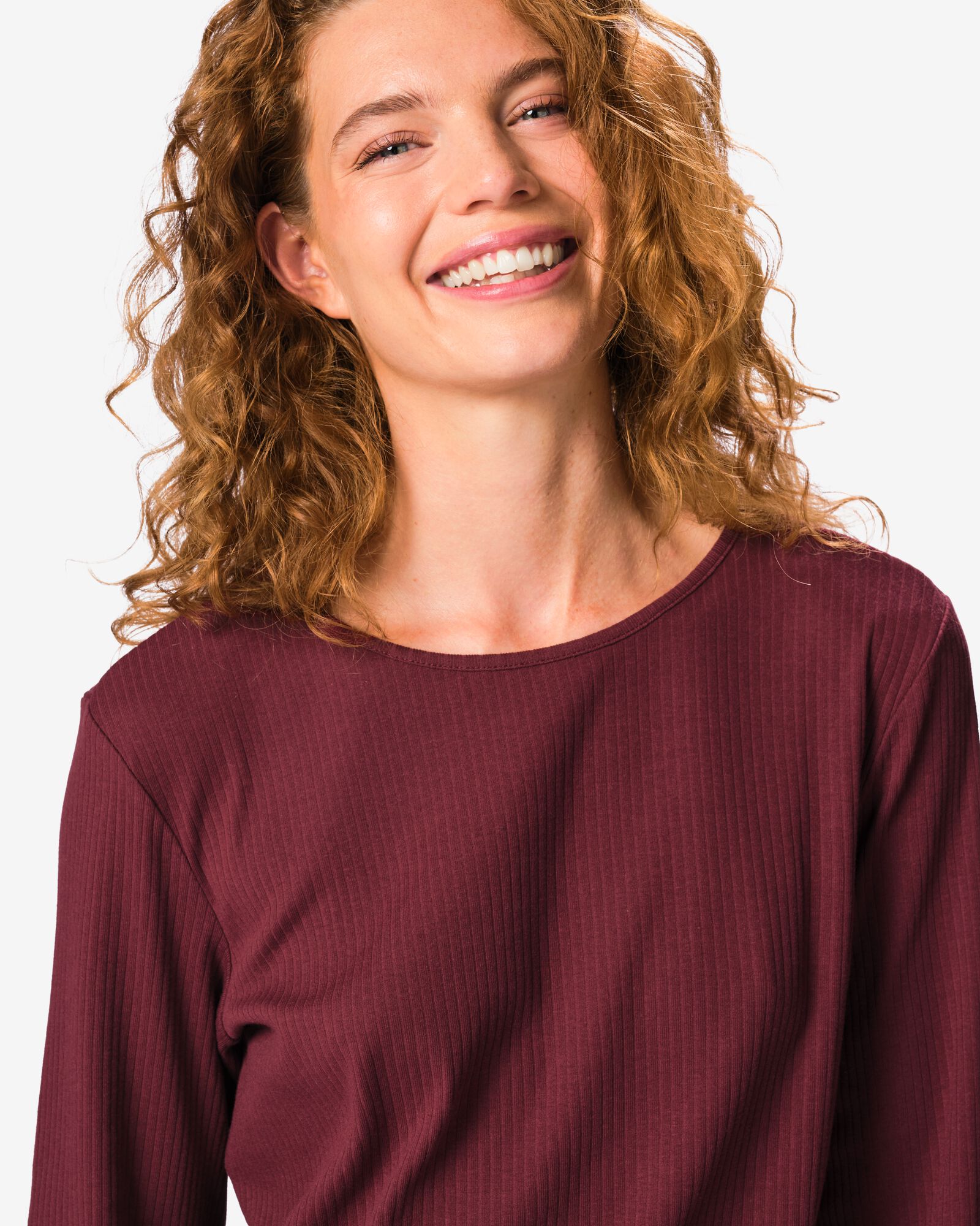 pyjama femme coton c&ocirc;tel&eacute; carreaux rouge fonc&eacute; rouge fonc&eacute; - 23401924DARKRED - HEMA