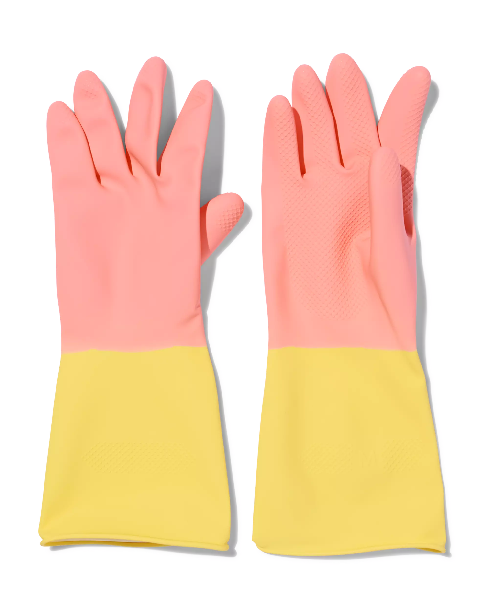 gants de ménage en latex roses M (7-7,5)
