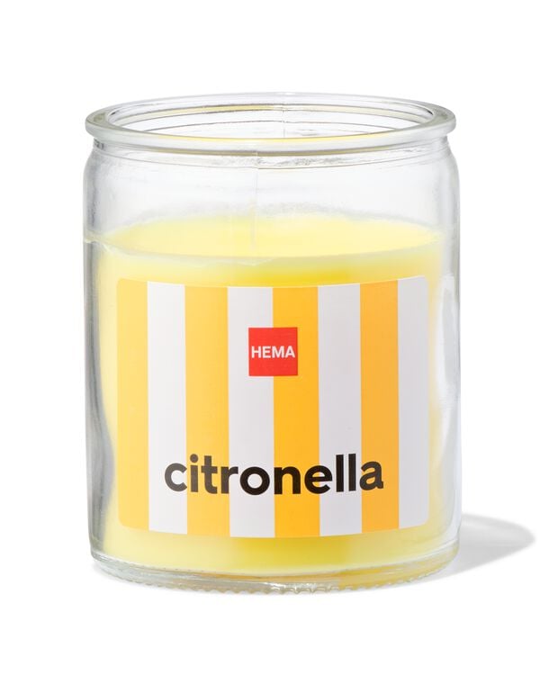 Glas mit Citronella-Duftkerze, &Oslash; 6.5 x 8 cm - 13502928 - HEMA