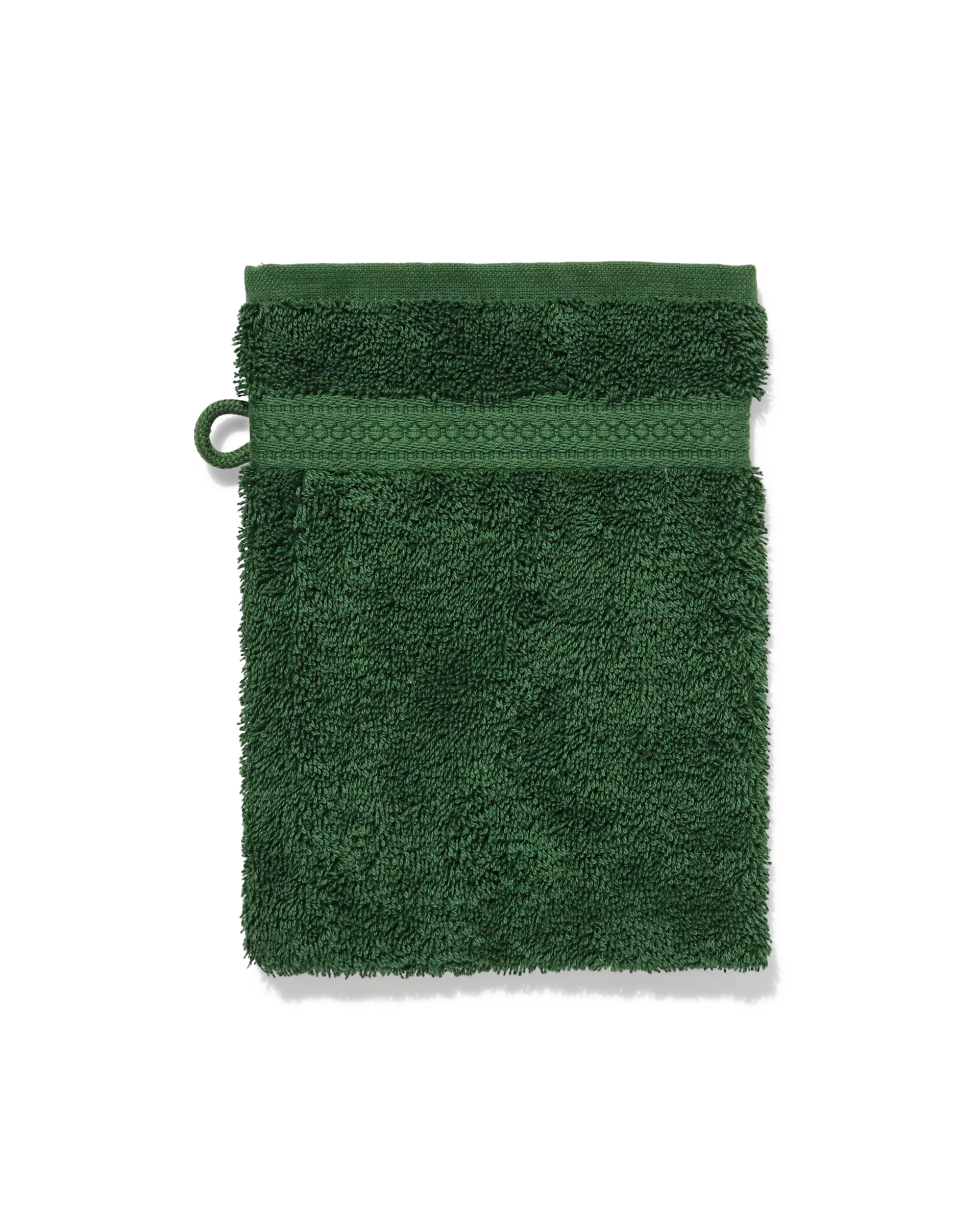 washandje 16x21cm zware kwaliteit bosgroen