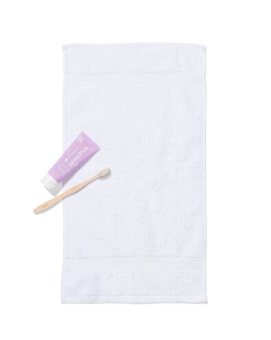 petite serviette - 30x55 cm - qualit&eacute; &eacute;paisse - blanc blanc petite serviette - 5202600 - HEMA