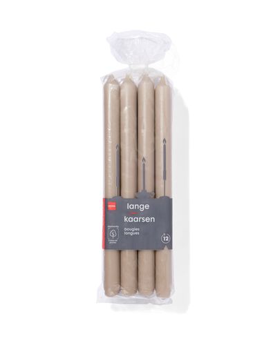 Lange Haushaltskerze &Oslash;2,2x29, Natur naturfarben 2,2 x 29 - 13503005 - HEMA